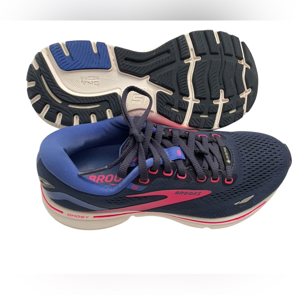Brooks Womens Ghost 15 Dark Blue Running Shoes Size 6.5 Medium (B, M) - Picture 4 of 13